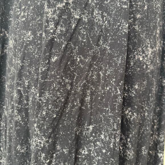 ALEMBIKA Oversized Flowy Black White Short Sleeve V Neck Top Large - Picture 6 of 8